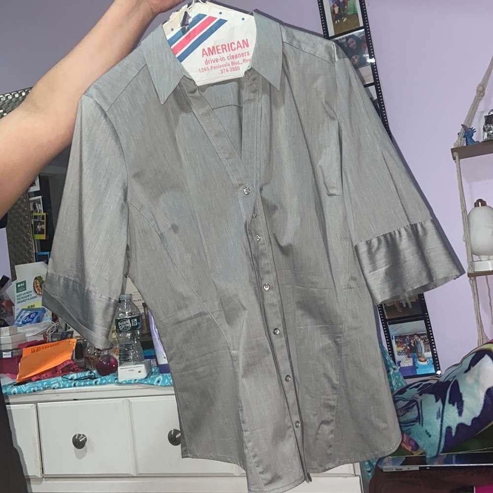 Gray blouse